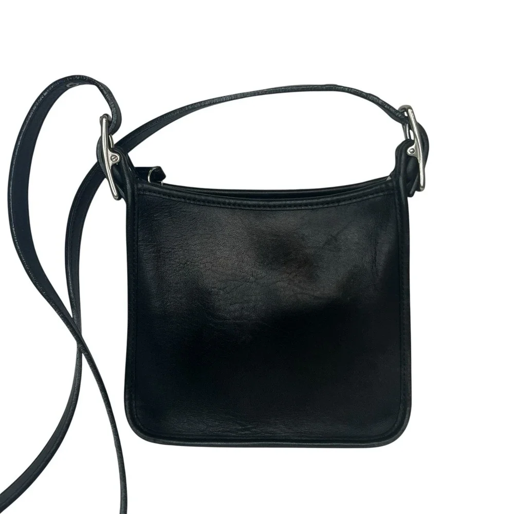 Vintage Coach Janice Legacy Black Leather Mini Crossbody 2003 6610 Adjustable